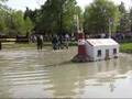 Boyd Martin fall at water jump at Rolex 2008