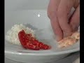 Sopa de pescado y marisco con arroz al azafrán