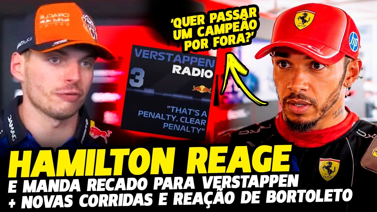 HAMILTON MANDA RECADO PARA VERSTAPPEN, 2 NOVAS CORRIDAS NESSE ANO E BORTOLETO | FÓRMULA 1