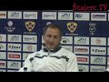 (www.stajerc.tv) Tiskovna pred tekmo s Celjem