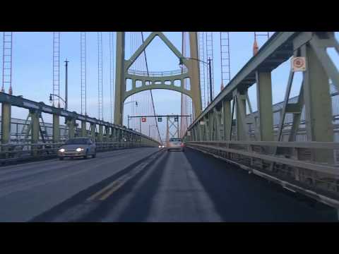 Halifax - A quiet evening drive to Woodside from downtown Halifax via the MacDonald Bridge and downtown Dartmouth. Dartmouth used to be an independent city until amalg...