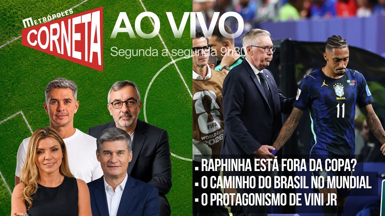 AO VIVO - NEYMAR, LUIZ HENRIQUE, RAYAN OU ENDRICK: Quem substitui Raphinha na Seleção?
