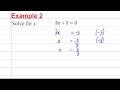 GCSE Maths Revision - Solving Linear Equations (1) GCSE Maths Revision - Solving Linear Equations (1)