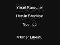 Yosef Karduner - V'Taher Libenu - Live