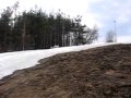 Jazda na worku z gory zar Miedzybrodzie BialskieWiosna 2006