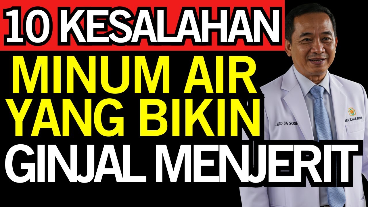 10 KESALAHAN MINUM AIR yang Membuat GINJAL Anda “BERTERIAK Minta TOLONG!!" Kesehatan Lansia