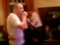 Stevie and his lass singing sonny & Cher in hebburn longship