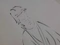 Buddha Meditation Ink Drawing
