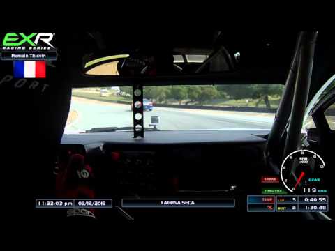 Romain Thievin EXR LV03 onboard video. Pole Position at Laguna Seca