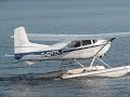 Float planes at the Parry Sound Harbor, Cessna 180 and Found Brothers FBA-2C1