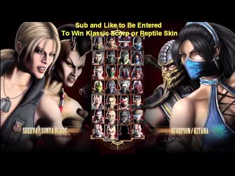 how to change skins in mk9