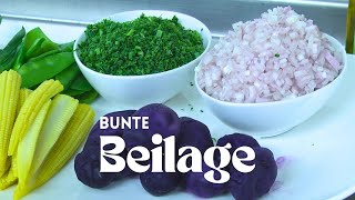 Buntes Frühlingsgemüse mit Lila Kartoffeln