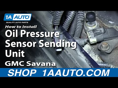How To Install Replace Oil Pressure Sensor Sending Unit GMC Savana Chevy Express 6.0L