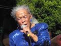 sugar pie desanto, a popular r & b singer from the 1950s and 1960s, proves she has not lost a step as she performs at a live street concert in san francisco on august 7th, 2007.