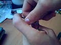 Pick locking a lock with homemade tools