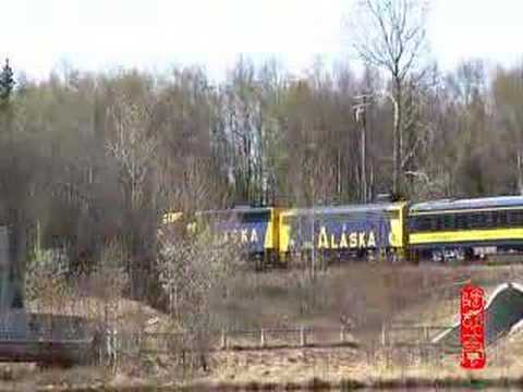 ANC_Alaska Railroad Train moving... ...