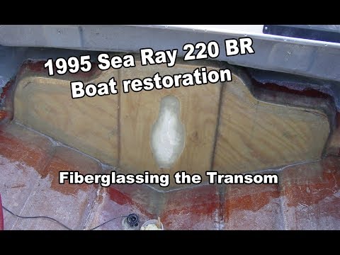 how to rebuild a transom on a fiberglass boat