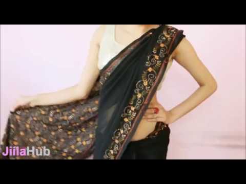 how to self drape a saree