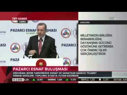 Cumhurbaşkanı Erdoğan, Pazarcı Esnaf Buluşması