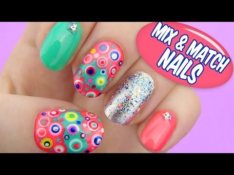 Mix and Match Nails - Dotted Nail Art