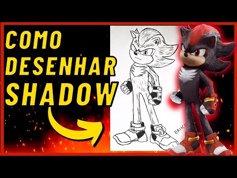 COMO DESENHAR O SHADOW DO FILME SONIC 2 – Dicas da Hora Blog