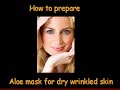 REJUVENATING ALOE MASK FOR DRY WRINKLED SKIN: Whip 1 raw egg yolk, add 1 tea spoon of aloe juice and 1 tea spoon of olive oil. Apply the mask on your face for 20 minutes. Wash it off with warm water and follow with your moisturizer. 'Aloe Your Miracle Doctor' is a unique step by step guide for over 150 home and beauty remedies using just an aloe vera plant. Learn about a biogenic stimulation method preparing aloe juice at home. Download the ebook from www.Aloe-YourMiracleDoctor.com...