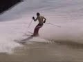 slüve und nic am waterslide im frühlig in der parsenn obe. wänd chunt dä schnee wiider? water slide