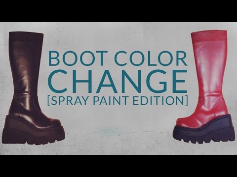 how to dye rubber boots