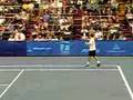 Andy Roddick Breaks His Raquet