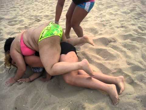 fat woman wrestling
