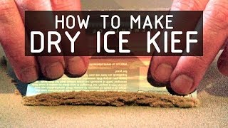 How to extract kief from Cannabis Flowers Using Dry-Ice (Solid CO2)