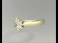 videos de 1.51 CT E/SI1 DIAMOND 18K GOLD PRONG SOLITAIRE RING