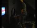 blake playing hula-hoop on wii fit
