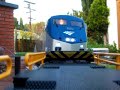 Onboard LGB Model Amtrak Genesis AMD P42 - Crash ending