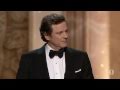 Colin Firth winning Best Actor - YouTube