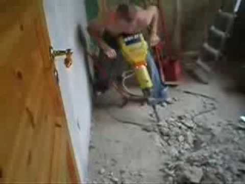 how to break concrete