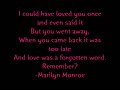 marilyns pics quotes n poems