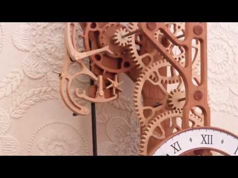 Brian Law - First clock to incorporate the new woodenclocks gravity escapement. The design of this escapement is based on the Arnfield escapement developed by Jim Arnfie...
