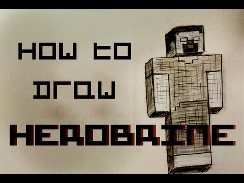 how to draw herobrine