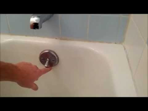 how to adjust bathtub drain stopper