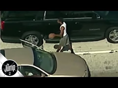 Video: This guy got out of his car and started dribbling during an LA traffic jam | The Jump