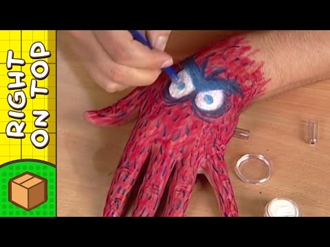 Crafts Ideas for Kids - Monster Hand Drawing