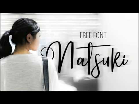 create handwriting font "NATSUKI" with fontlab 5.0