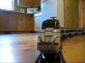 LEGO TGV 9V train on long curves around the main floor