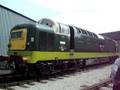 Deltic 55009 starts up at Barrow Hill 25-08-08