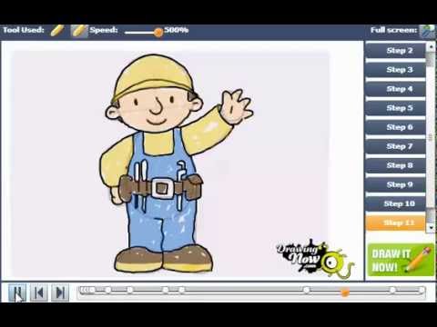 how to draw b o b