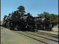 In August of 2002, former Santa Fe steam locomotive 3751 returned to the rails for a thrilling excursion from Los Angeles to Williams, Arizona and return in honor of the NRHS 2002 National Convention. Leaving Los Angeles, the mighty 4-8-4 battled the grades of Cajon Pass before setting out across the desert to Needles, thrilling spectators with her awesome displays of steam power. The following day, the 3751 completed the trip to Williams where she prepared to head up the Grand Canyon Limited excursion. This highlight of the Convention featured the 3751 running on the Grand Canyon Railway, doubleheading and tripleheading with GCRy's own steam power! The scenic splendor of South Rim vistas framing nostalgic images of doubleheaded and tripleheaded steam on the rails - it's an incredible sight that can't be beat!On the return trip from Williams to Los Angeles, 3751 made a rare-mileage trip over 