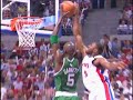 Jason Maxiell Chases Down Kevin Garnett For the Huge Block