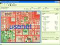 Description of the Usenet Views application to visualize social media spaces like Usenet newsgroups and related spaces like web boards, discussion groups and other repositories of threaded conversations.