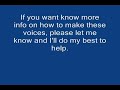 My Dalek and Cyberman voice tutorial